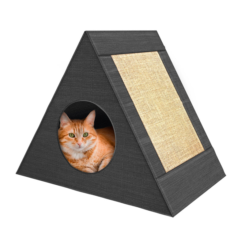 Casa Caminha para Gatos Toca Tenda com Arranhador - Ricapet™