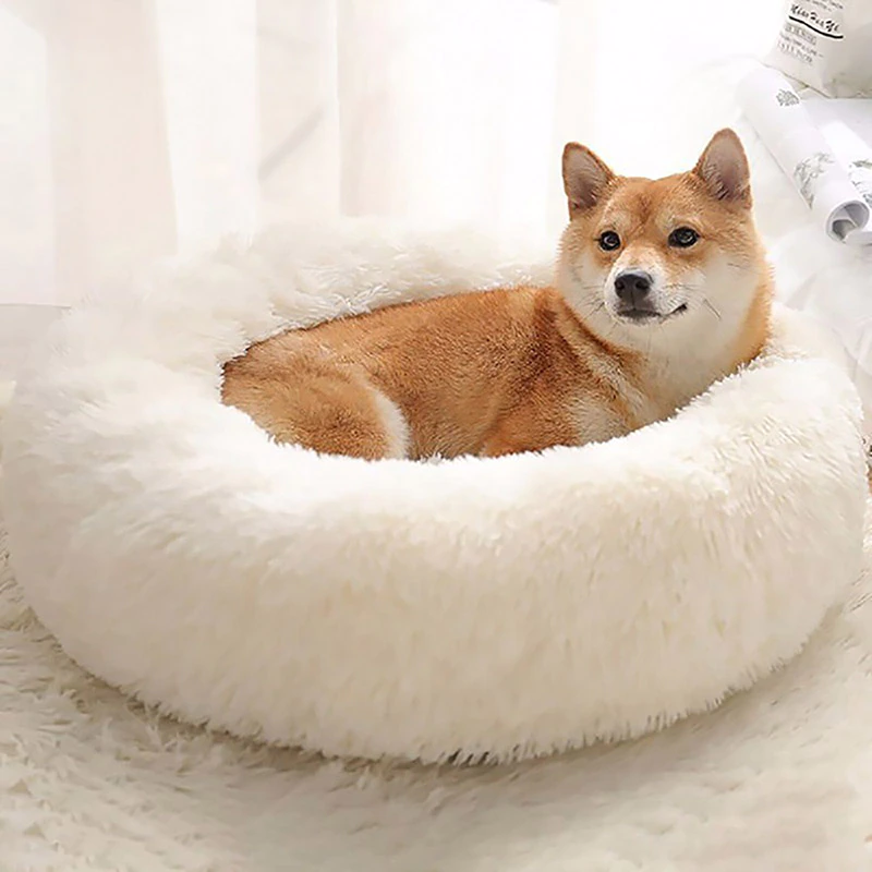 Cama  Donut Ultra Macia para Cães e Gatos - Lavável